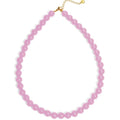 Ketting kralen | Deep Pink | Stainless Steel - wonder & melon - wonder & melon