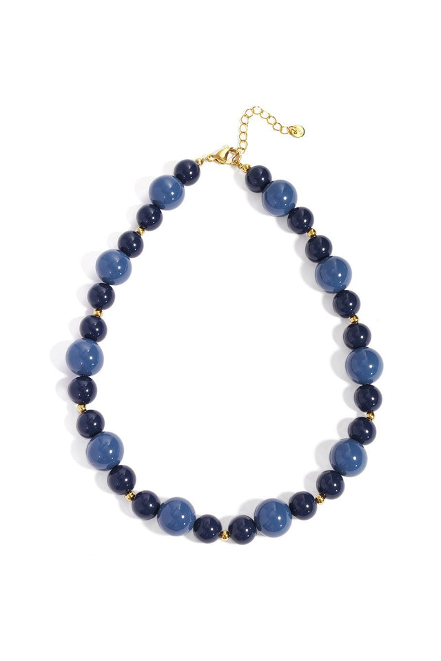 Ketting kralen | Denim Blue - wonder & melon - wonder & melon