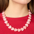 Ketting kralen Heart | Pink | Stainless Steel - wonder & melon - wonder & melon
