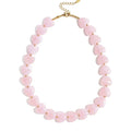 Ketting kralen Heart | Pink | Stainless Steel - wonder & melon - wonder & melon