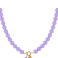 Ketting kralen Medium | Lila | Stainless Steel - wonder & melon - wonder & melon