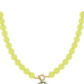 Ketting kralen Medium | Lime Green | Stainless Steel - wonder & melon - wonder & melon