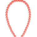 Ketting kralen Medium | Pink | Stainless Steel - wonder & melon - wonder & melon