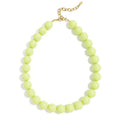 Ketting kralen Medium verstelbaar | Lime | Stainless Steel (Kopie) - wonder & melon - wonder & melon