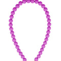 Ketting kralen Medium | Violet | Stainless Steel - wonder & melon - wonder & melon