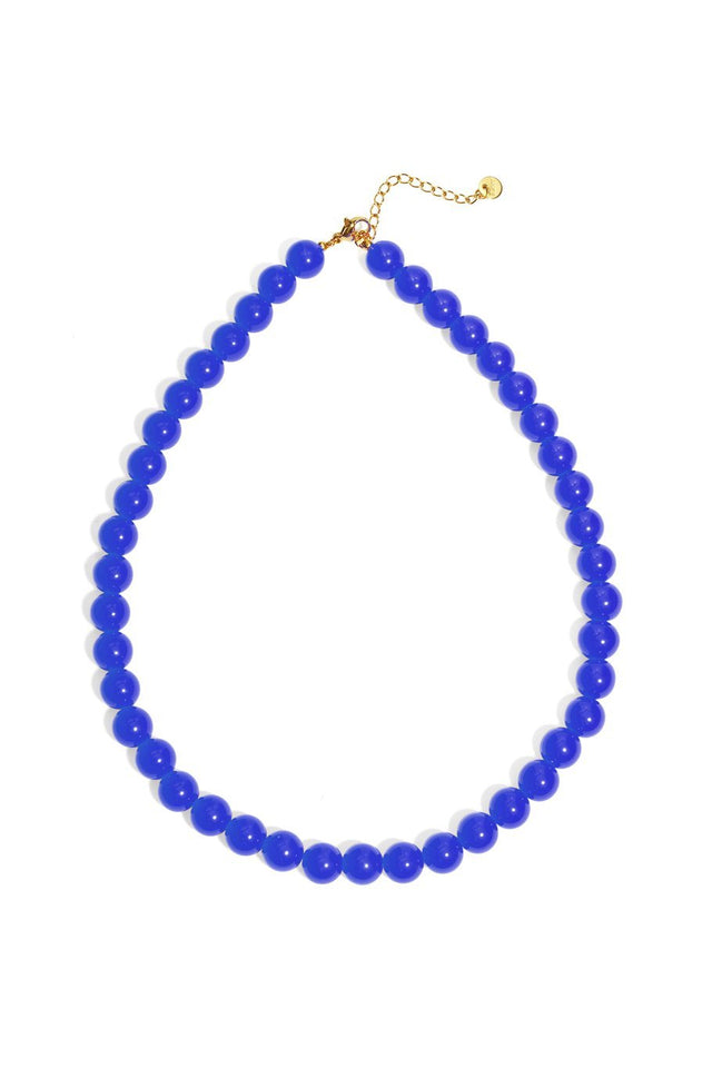Ketting kralen | Royal Blue | Stainless Steel - wonder & melon - wonder & melon