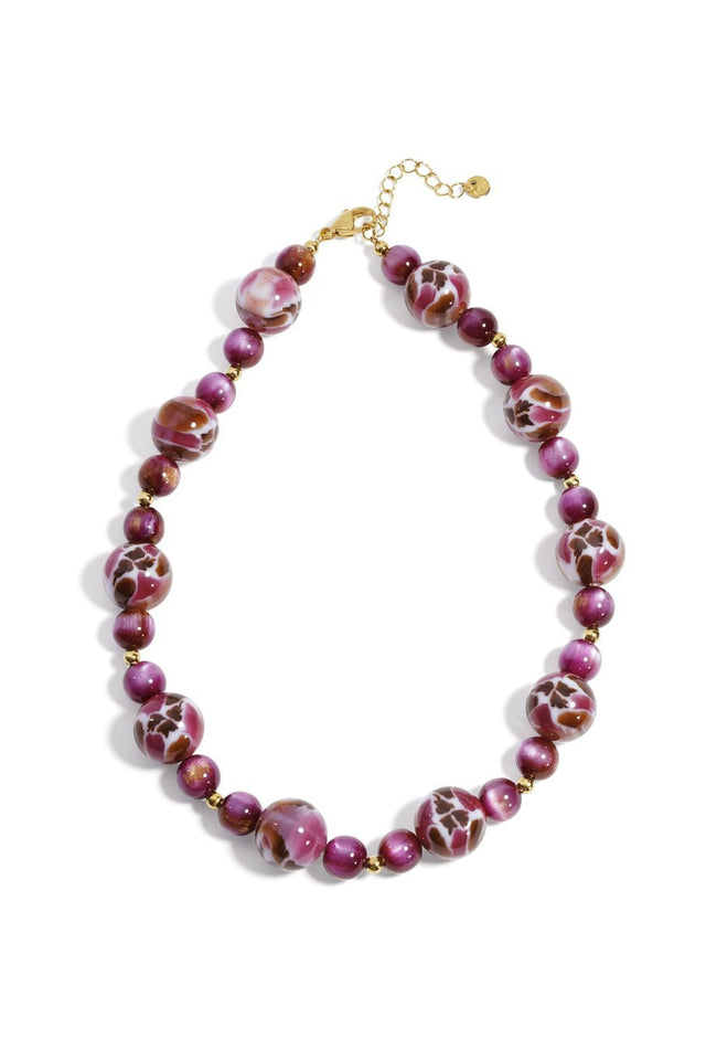 Ketting kralen Shine Groot | Dark Purple - wonder & melon - wonder & melon