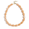 Ketting Love my big stones | Peach | Stainless Steel - wonder & melon - wonder & melon