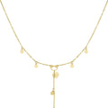 Ketting | Ronde en hart bedels - wonder & melon - wonder & melon