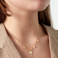 Ketting | Ronde en hart bedels - wonder & melon - wonder & melon