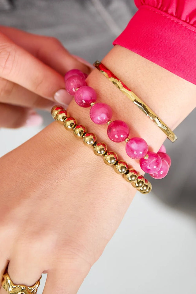 Kralen armband set | Fuchsia - wonder & melon - wonder & melon
