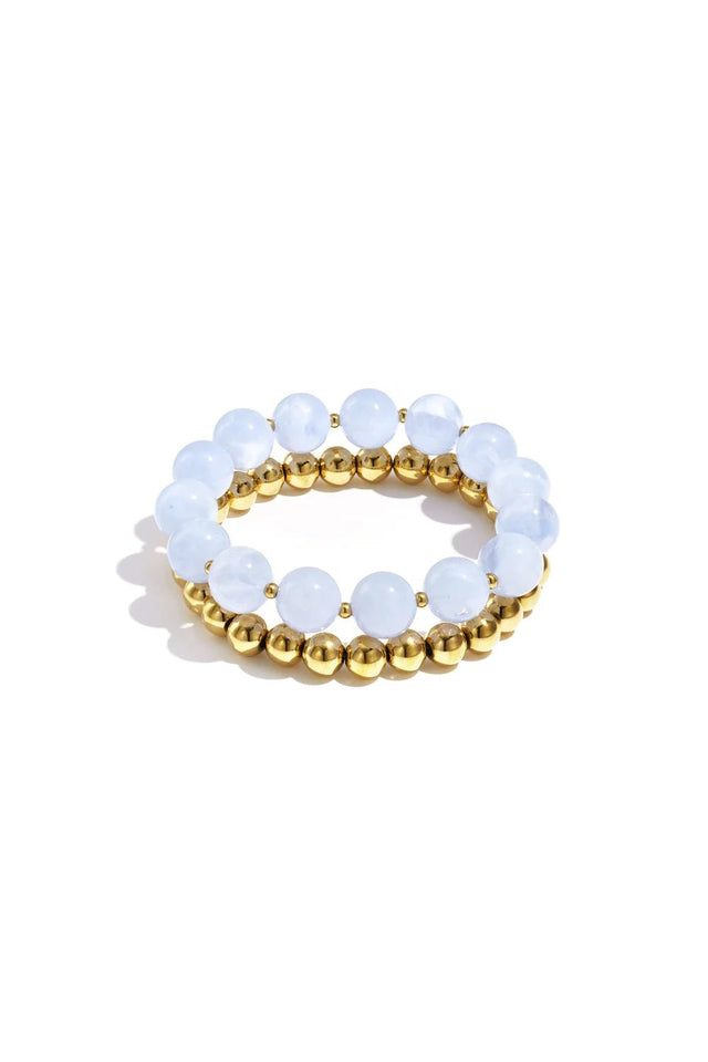 Kralen armband set | Licht Blauw - wonder & melon - wonder & melon