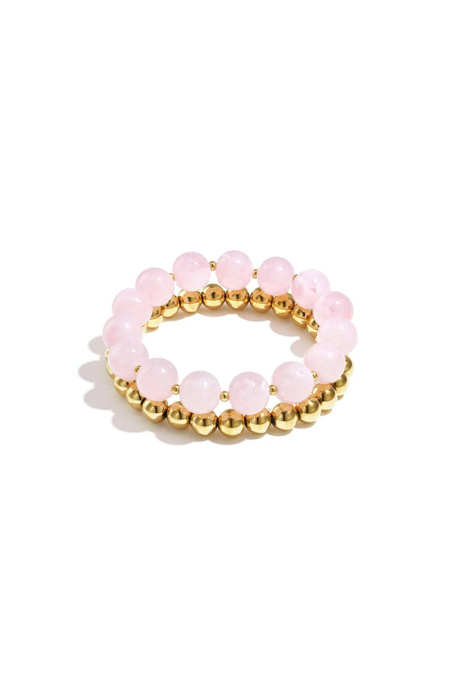 Kralen armband set | Licht roze - wonder & melon - wonder & melon
