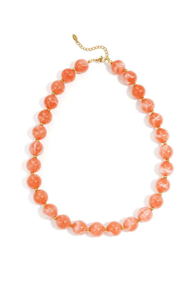 Kralen ketting | Gouden kraaltjes | Coral - wonder & melon - wonder & melon