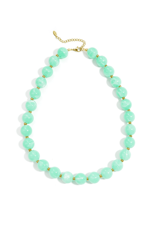 Kralen ketting | Gouden kraaltjes | Mint - wonder & melon - wonder & melon