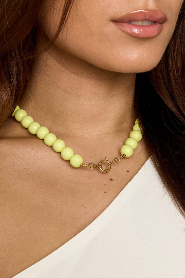 Kralen ketting | Pale Yellow | Small - wonder & melon - wonder & melon