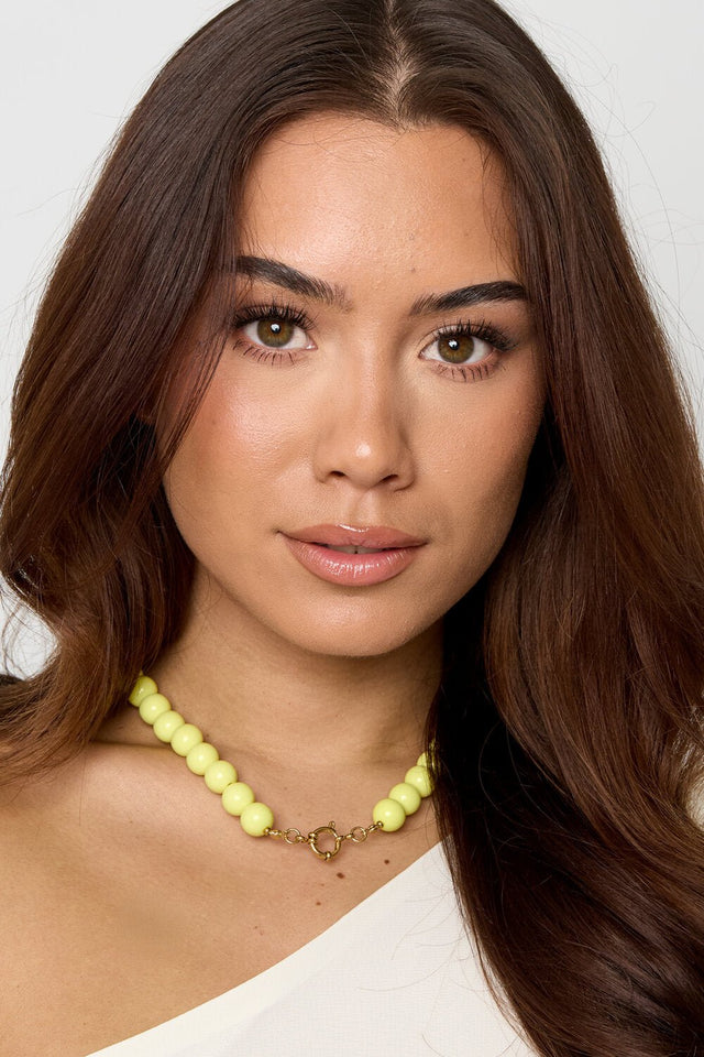 Kralen ketting | Pale Yellow | Small - wonder & melon - wonder & melon