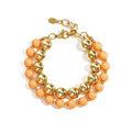 Kralenarmband Double | Light Orange - wonder & melon - wonder & melon