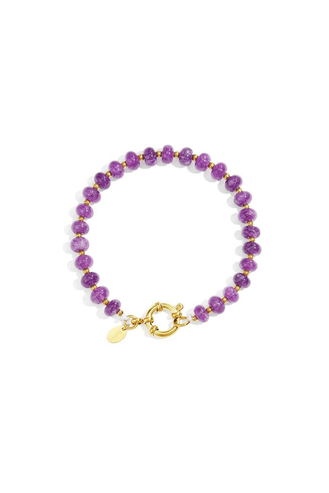 Kralenarmband | Paars - wonder & melon - wonder & melon