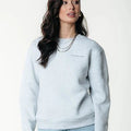 Logo Circle Sweat | Light grey melange - Colourful Rebel - wonder & melon