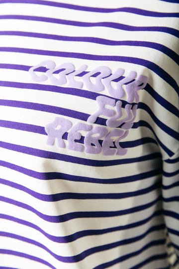 Logo Wave Stripe Longsleeve - Colourful Rebel - wonder & melon