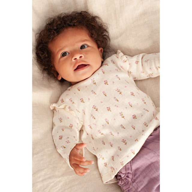 Longsleeve pointelle rib | Flower Ranch | Feetje - Feetje - wonder & melon