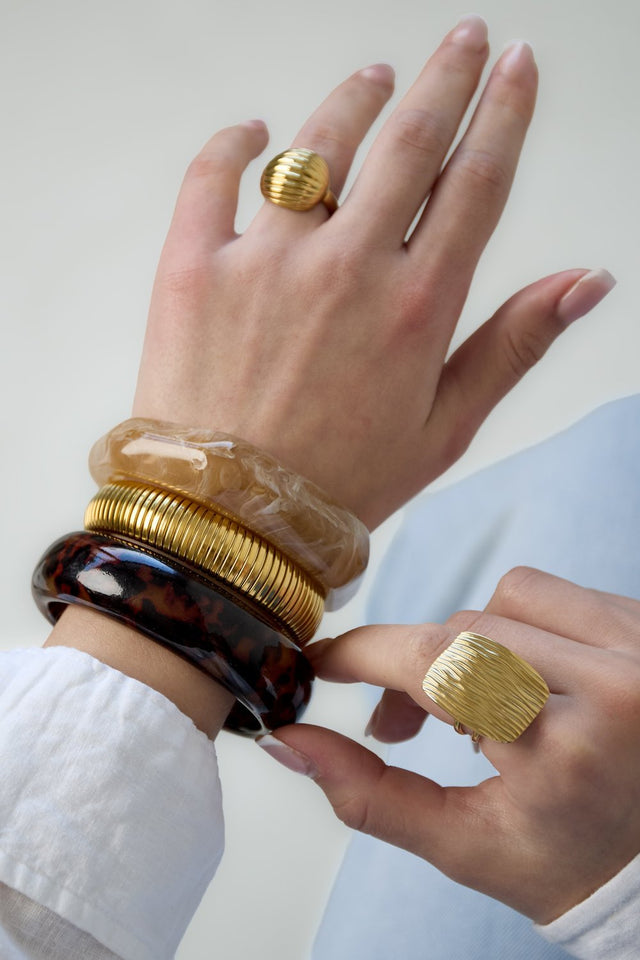 Luipaard bangle armband - wonder & melon - wonder & melon