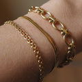 MADAM the label | Armband oval big goud - Madam the Label - wonder & melon