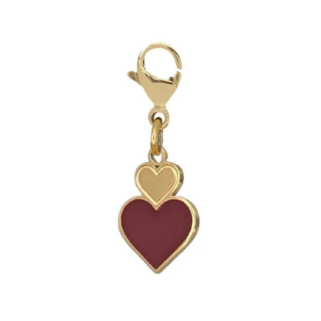 MADAM the label | Charm double red heart goud - Madam the Label - wonder & melon