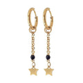 MADAM the label | Oorringen chain star facet onyx goud - Madam the Label - wonder & melon