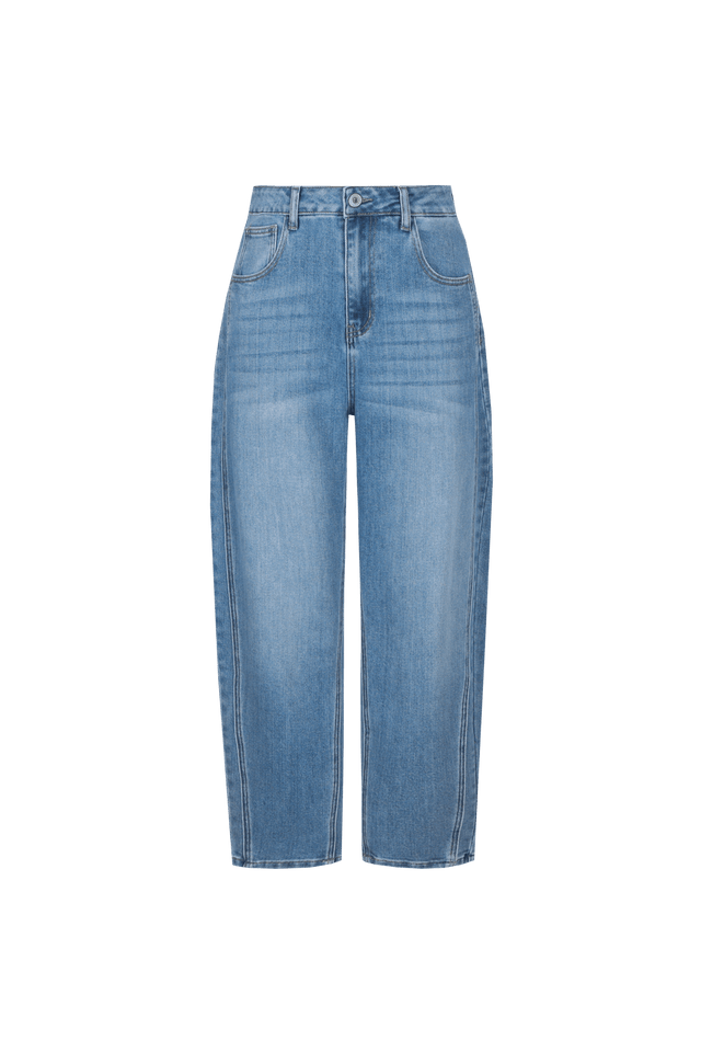 Malti broek | Denim Mid Blue - Fluresk - wonder & melon