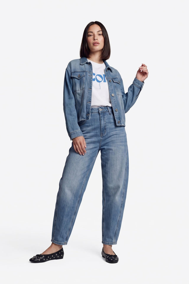 Malti broek | Denim Mid Blue - Fluresk - wonder & melon