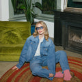 Malti broek | Denim Mid Blue - Fluresk - wonder & melon