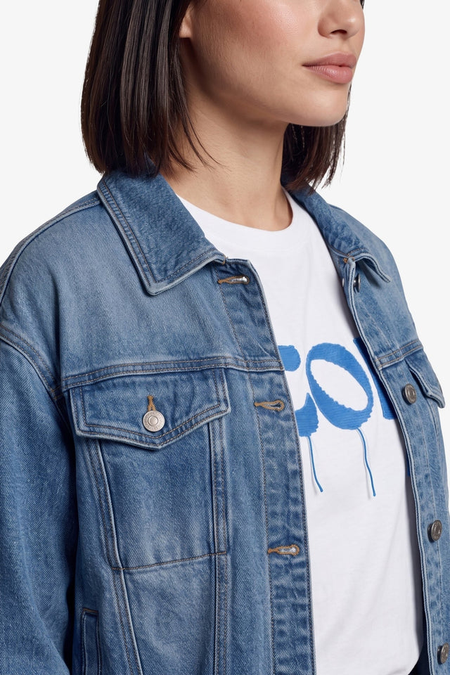 Mena jacket | Denim Mid Blue - Fluresk - wonder & melon