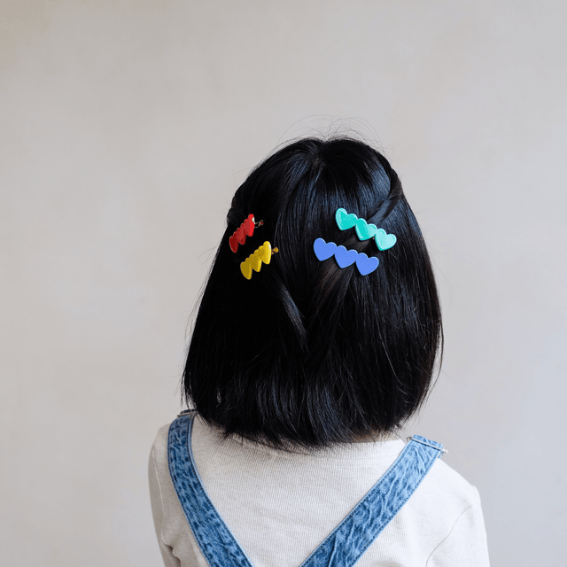 Mimi & Lula | Heart acetate clips - Mimi & Lula - wonder & melon