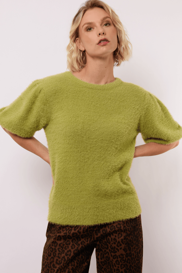 Moraine knit top | Palm| Fluresk - Fluresk - wonder & melon