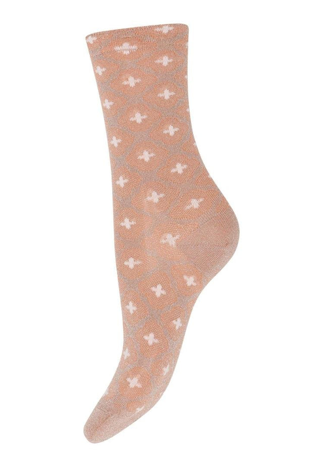 MP | Hella glitter socks col. 2199 Maple Sugar - MP Denmark - wonder & melon