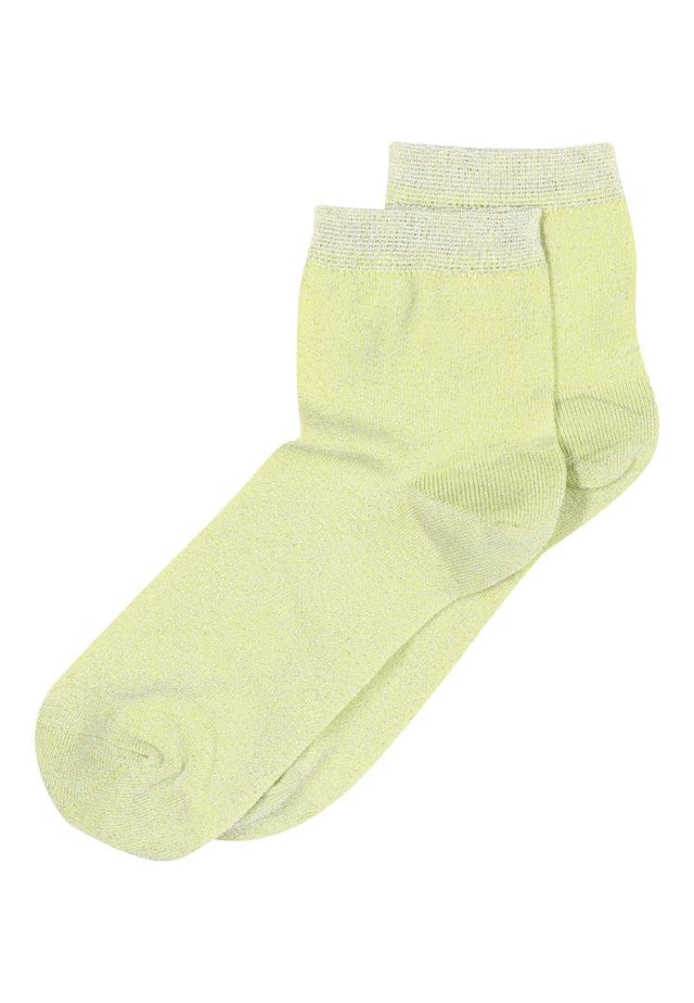 MP | Pi glitter short socks col. 2101 Sunny Lime - MP Denmark - wonder & melon