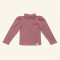 Navy Natural | Loulou top mauve winter rib - Navy Natural - wonder & melon