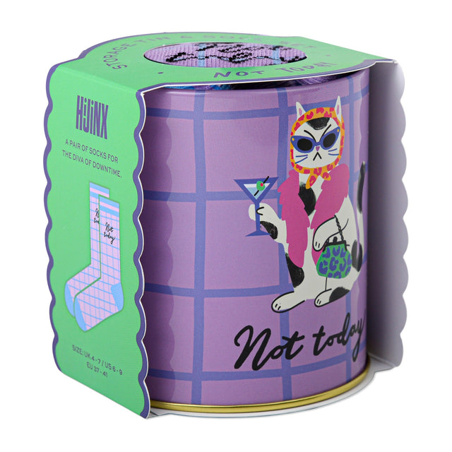 Paddywax Not Today sokken met ruitjesprint