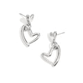Oorbellen Double Heart | Stainless Steel | Zilver - wonder & melon - wonder & melon