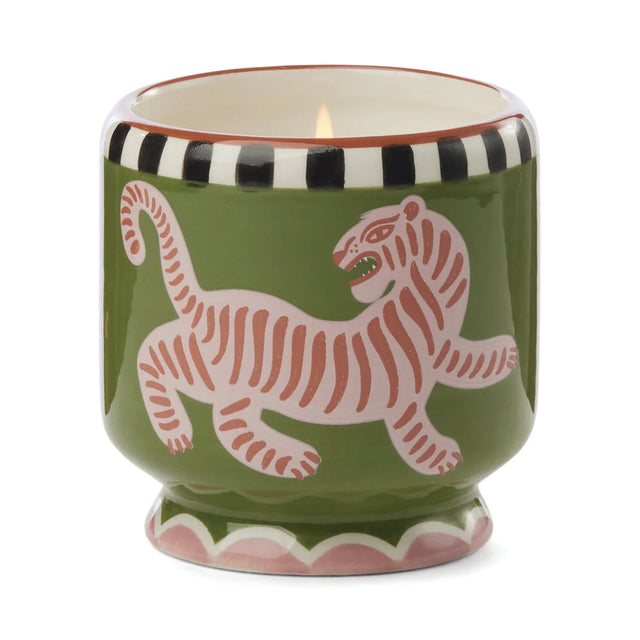 A dopo Tiger ceramic kaars | Black cedar & Fig | Paddywax