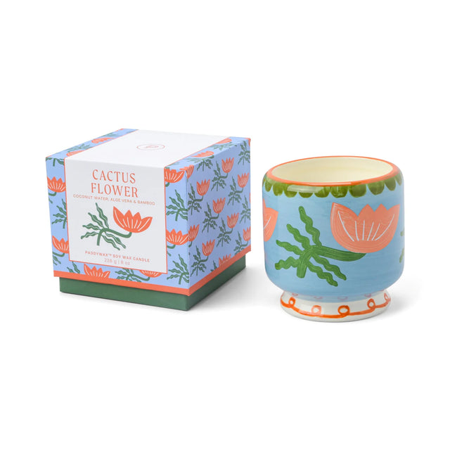A dopo Flower ceramic kaars | Cactus Flower | Paddywax