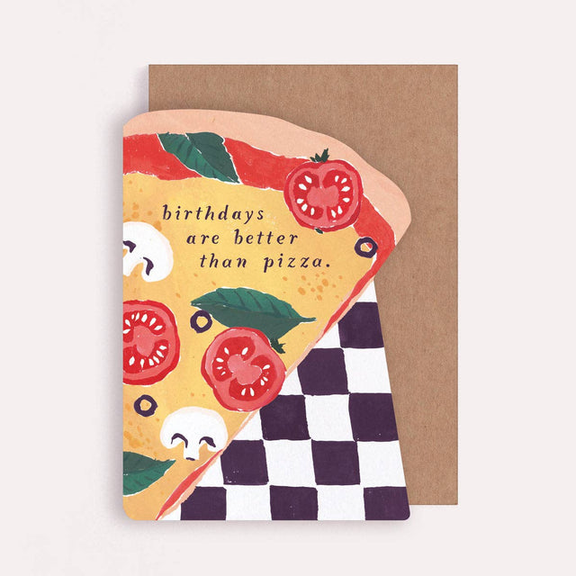 Pizza Slice verjaardagskaart | Pizza verjaardagskaart | Mannelijke kaarten - Sister Paper Co. - wonder & melon