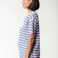 Puff Logo Stripe T-shirt | Pink - Colourful Rebel - wonder & melon