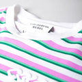 Puff Logo Stripe T-shirt | Pink - Colourful Rebel - wonder & melon