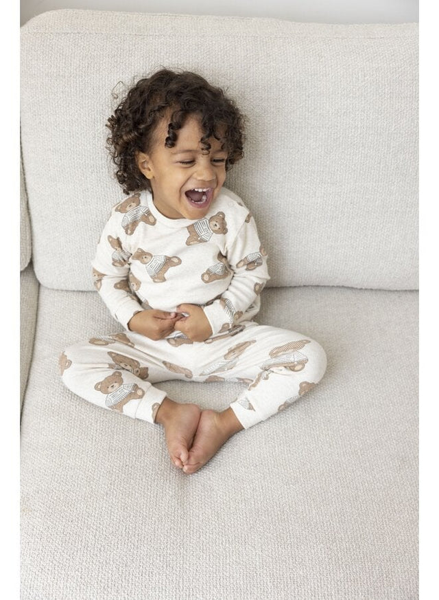 Pyjama Winter Premium | Offwhite Melange | Feetje - Feetje - wonder & melon