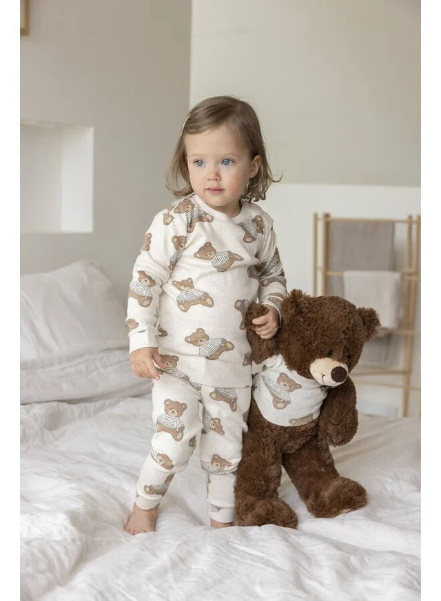 Pyjama Winter Premium | Offwhite Melange | Feetje - Feetje - wonder & melon