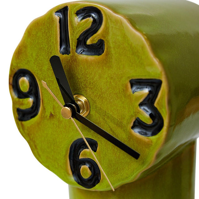 Retro ceramic clock | Olive | HKliving - HKliving - wonder & melon