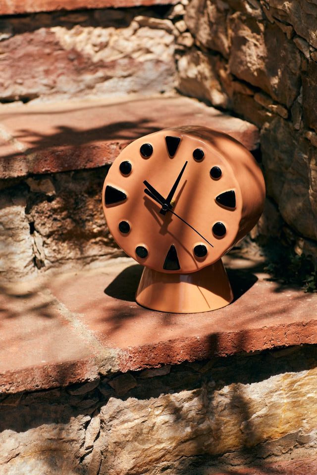 Retro ceramic clock | Peach | HKliving - HKliving - wonder & melon